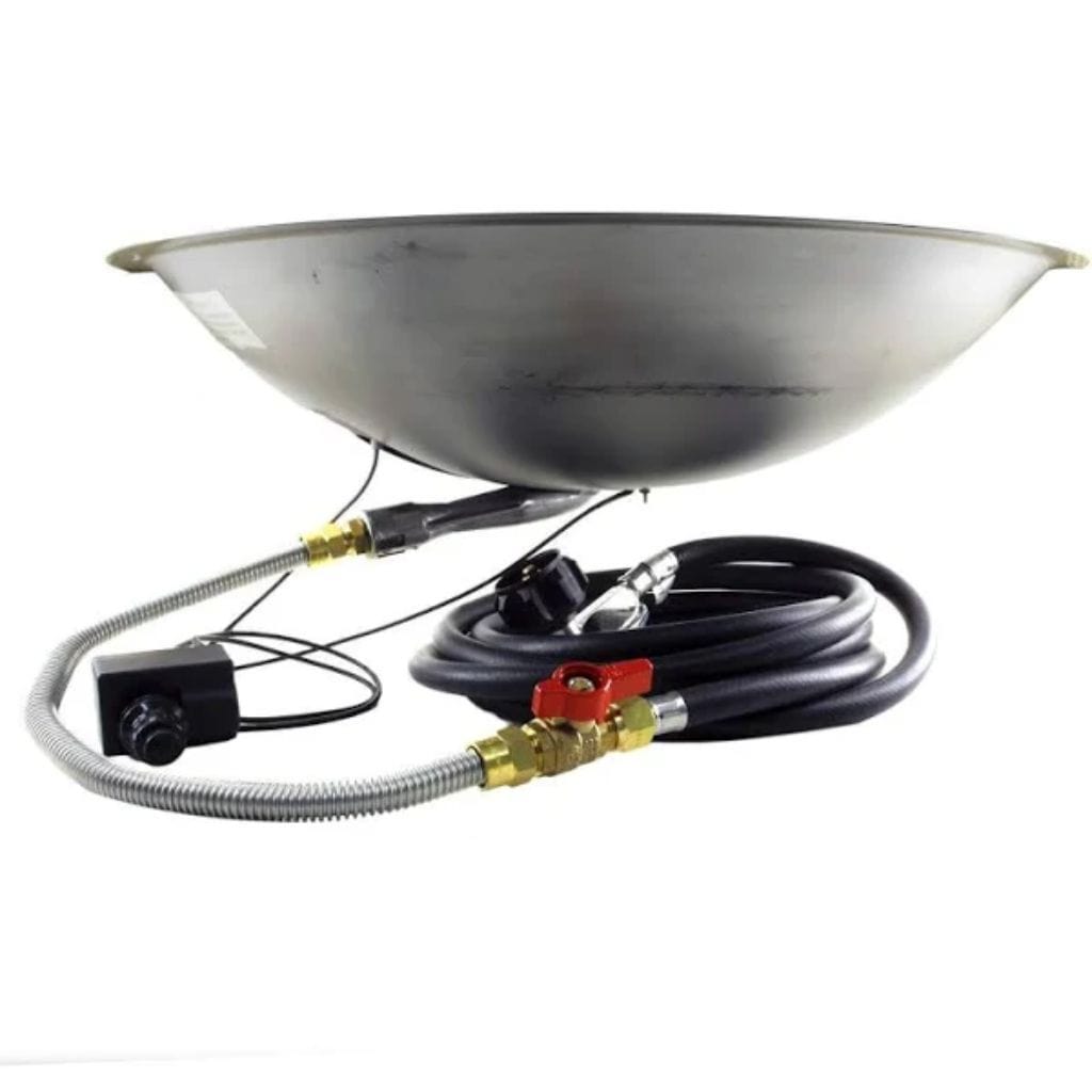 The Outdoor GreatRoom Company 20" Round Crystal Fire Plus Gas Burner