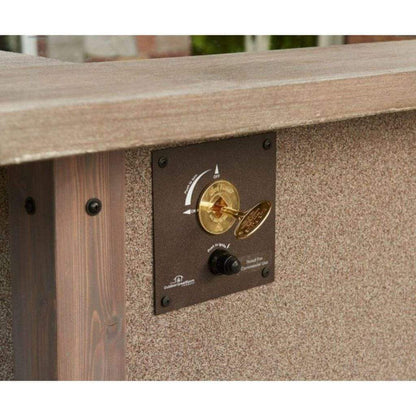 The Outdoor GreatRoom Company 3/8" Fitting Black Key Valve Control Panel for Fire Pit Tables