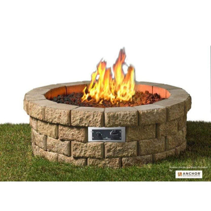 The Outdoor GreatRoom Company 38" Round Do-It-Yourself Hardscape Gas Fire Burner Kit