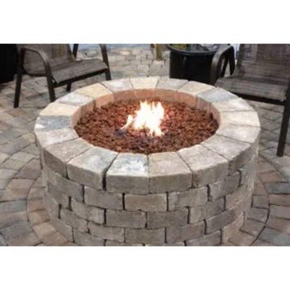 The Outdoor GreatRoom Company 38" Round Do-It-Yourself Hardscape Gas Fire Burner Kit