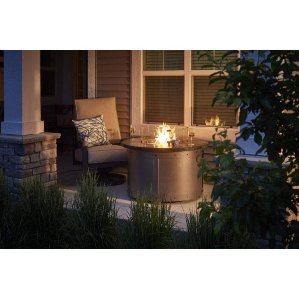 The Outdoor GreatRoom Company 39" Edison Round Gas Fire Pit Table