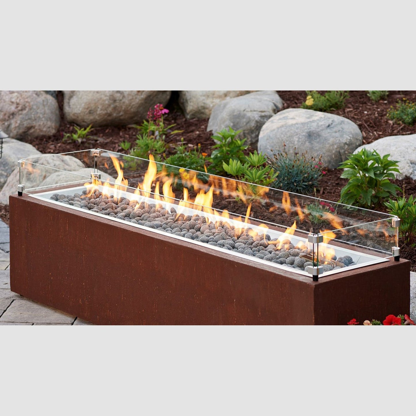 The Outdoor GreatRoom Company 42" Linear Glass Wind Guard