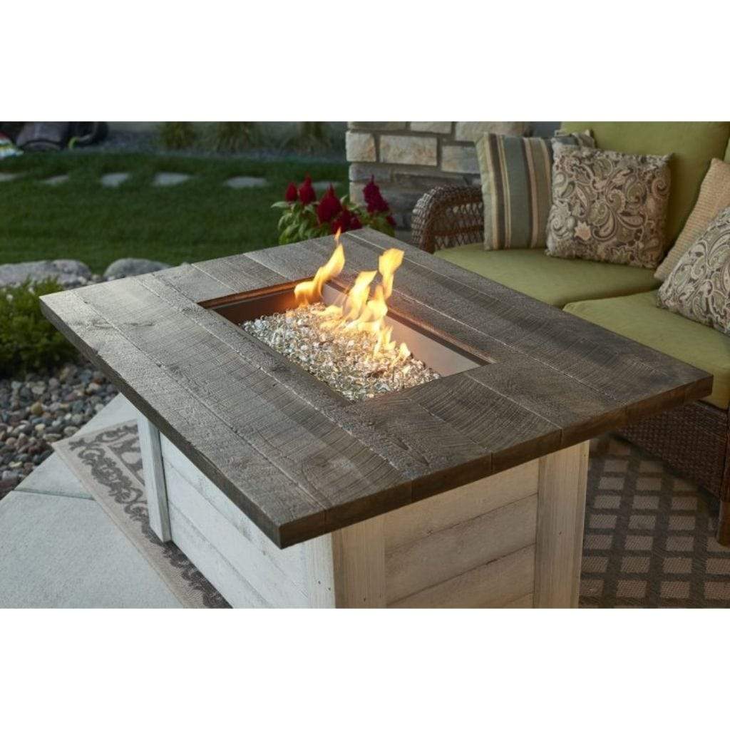 The Outdoor GreatRoom Company 48" Alcott Rectangular Gas Fire Pit Table