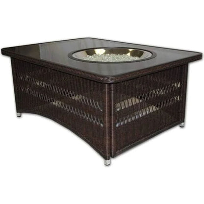 The Outdoor GreatRoom Company 48" Naples Rectangular Gas Fire Pit Table