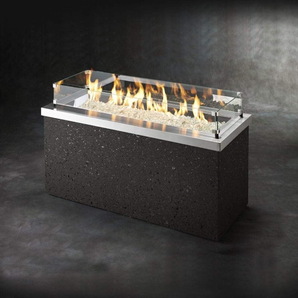 The Outdoor GreatRoom Company 54"/48" Key Largo Linear Gas Fire Pit Table