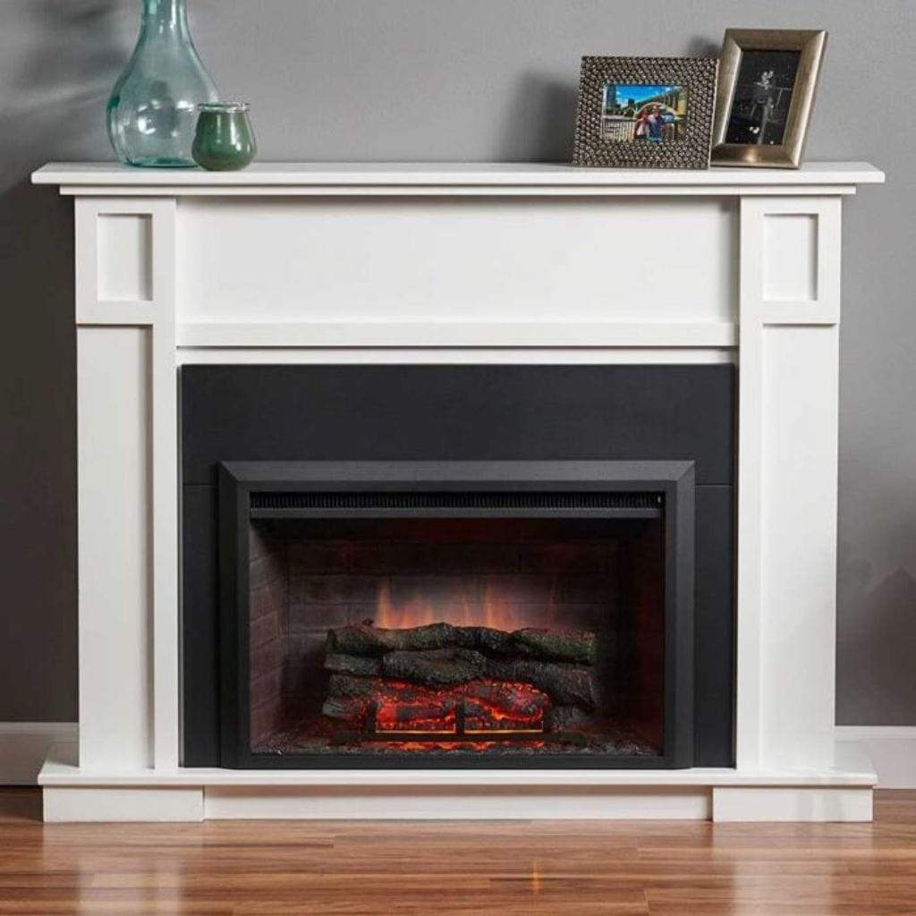 The Outdoor GreatRoom Company 55" White Heritage Fireplace Cabinet