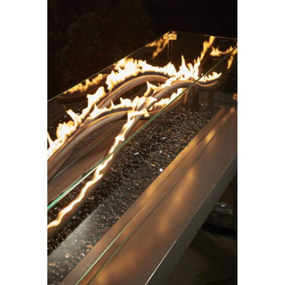 The Outdoor GreatRoom Company Black Wave 56" Natural Gas Linear Gas Burner