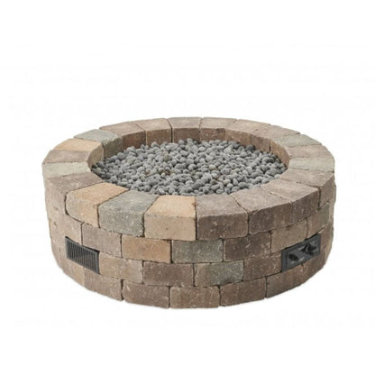 The Outdoor GreatRoom Company Round 52" Bronson Block Gas Fire Pit Kit