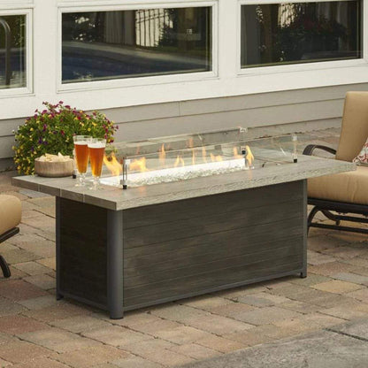The Outdoor GreatRoom Company Cedar Ridge 61" Linear Gas Fire Table