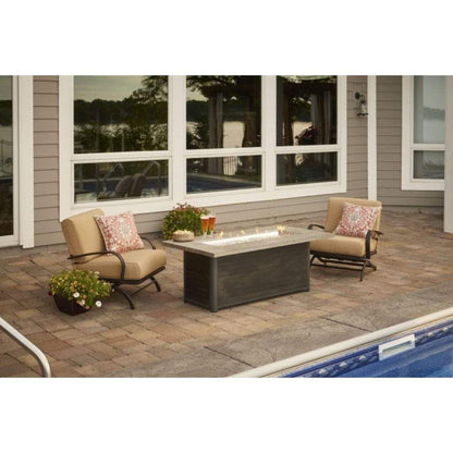 The Outdoor GreatRoom Company Cedar Ridge 61" Linear Gas Fire Table