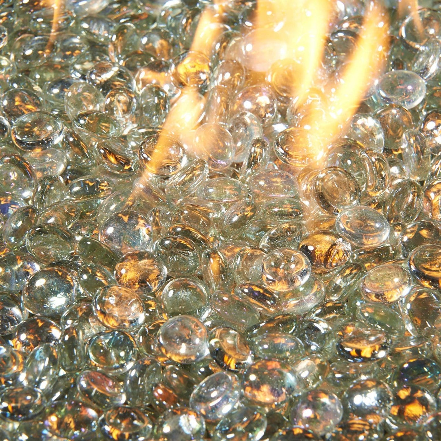 The Outdoor GreatRoom Company Clear Reflective Tempered Fire Glass Gems - 5 lb kit