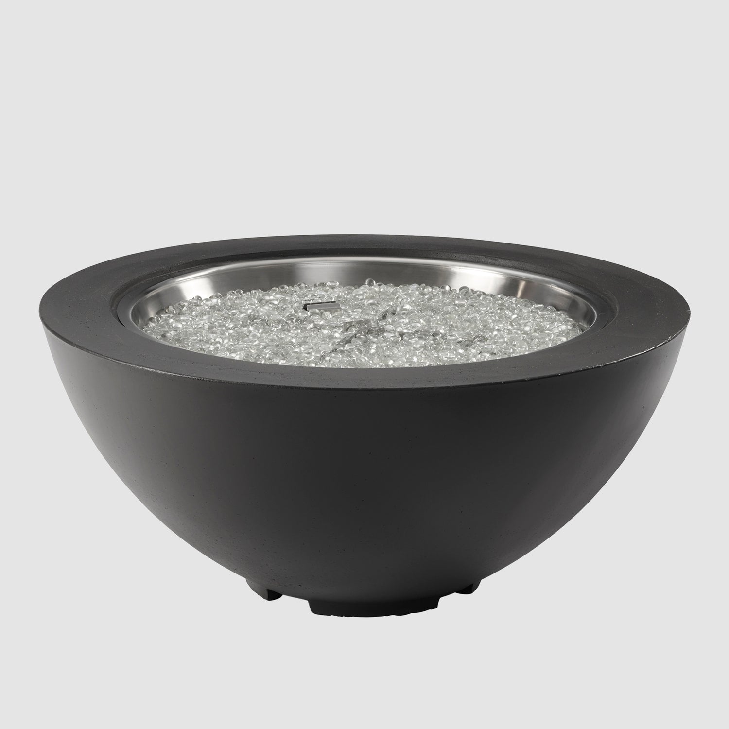 The Outdoor GreatRoom Company Cove 42" Midnight Mist Round Gas Fire Pit Bowl