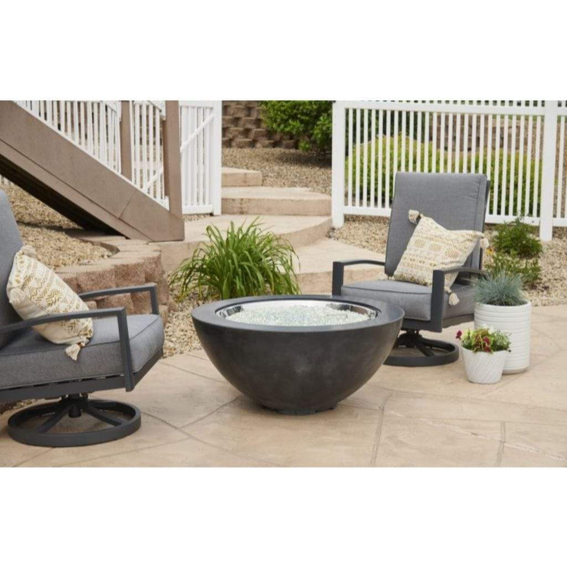 The Outdoor GreatRoom Company 30" Cove Round Gas Fire Pit Bowl