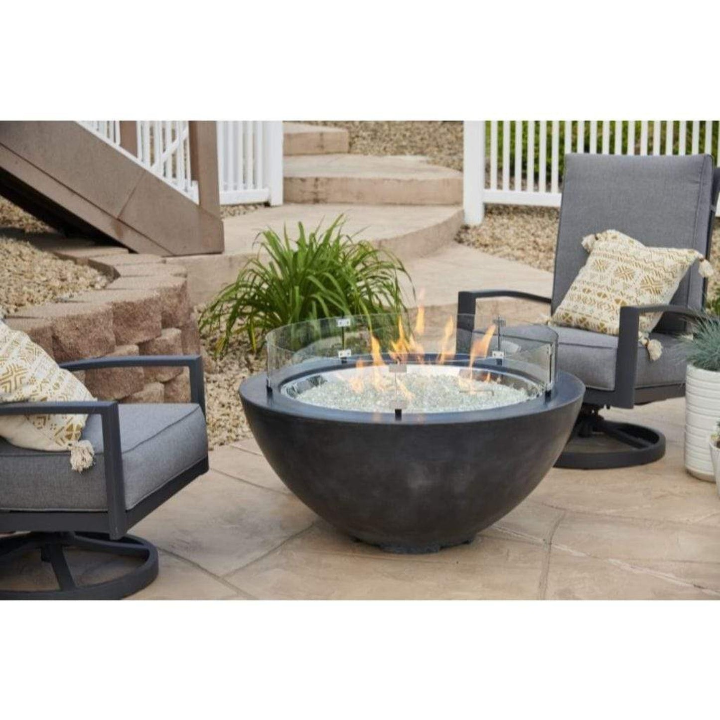 The Outdoor GreatRoom Company 30" Cove Round Gas Fire Pit Bowl