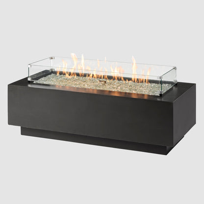 The Outdoor GreatRoom Company Cove 54" Midnight Mist Linear Gas Fire Table