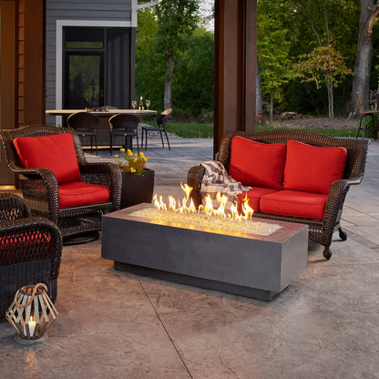 The Outdoor GreatRoom Company Cove 54" Midnight Mist Linear Gas Fire Table
