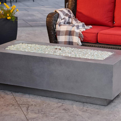 The Outdoor GreatRoom Company Cove 54" Midnight Mist Linear Gas Fire Table
