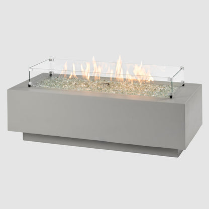 The Outdoor GreatRoom Company Cove 54" Natural Gray Linear Gas Fire Table