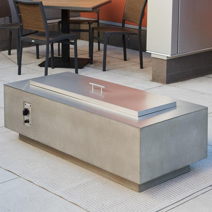 The Outdoor GreatRoom Company Cove 54" Natural Gray Linear Gas Fire Table