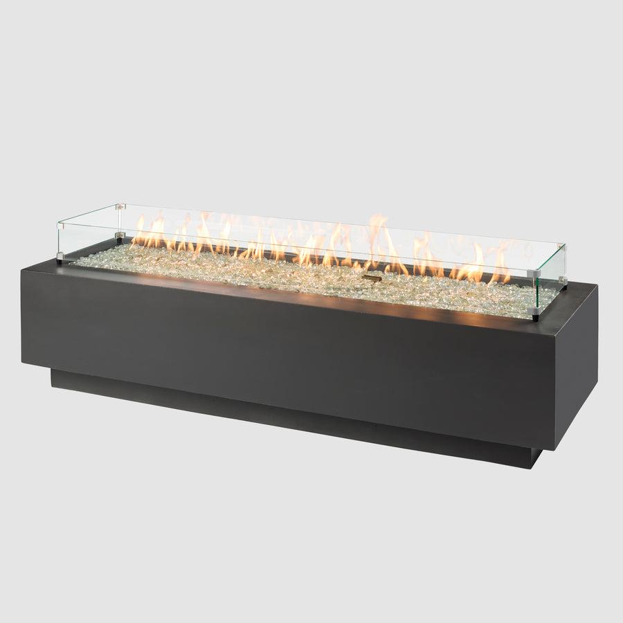 The Outdoor GreatRoom Company Cove 72" Midnight Mist Linear Gas Fire Table