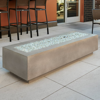 The Outdoor GreatRoom Company Cove 72" Natural Gray Linear Gas Fire Table