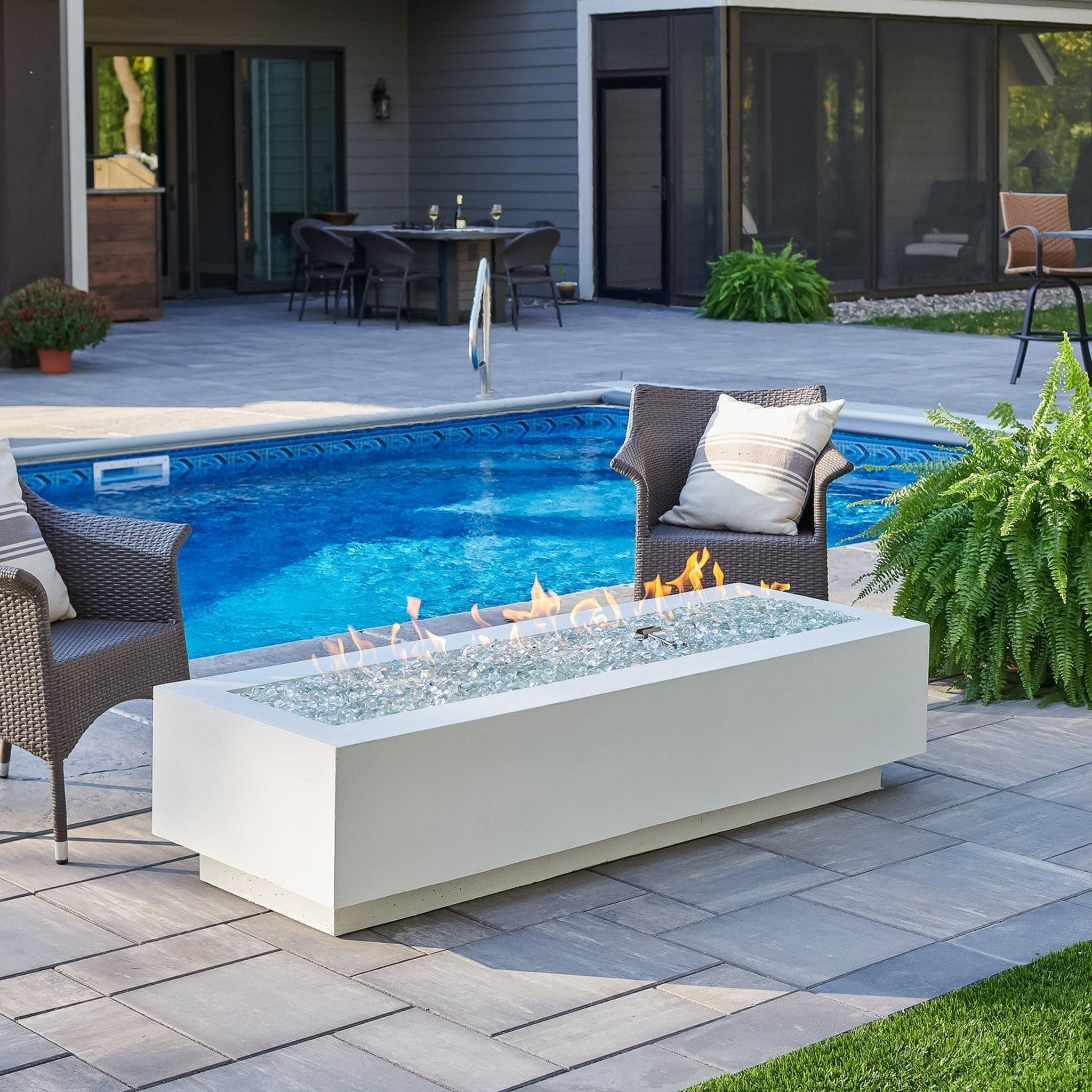 THE OUTDOOR GREATROOM COMPANY 72 Cove Linear Fire Table | CV-72