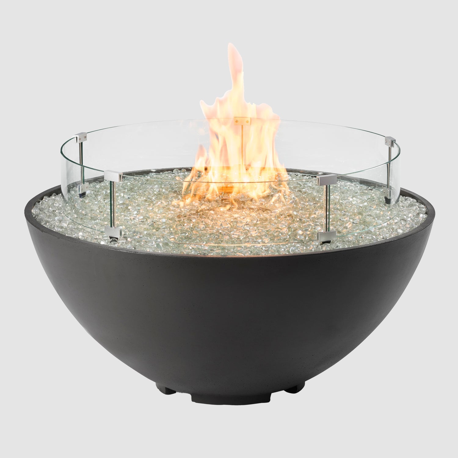 The Outdoor GreatRoom Company Cove Edge 42" Midnight Mist Gas Fire Pit Bowl