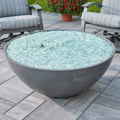 The Outdoor GreatRoom Company Cove Edge 42" Midnight Mist Gas Fire Pit Bowl