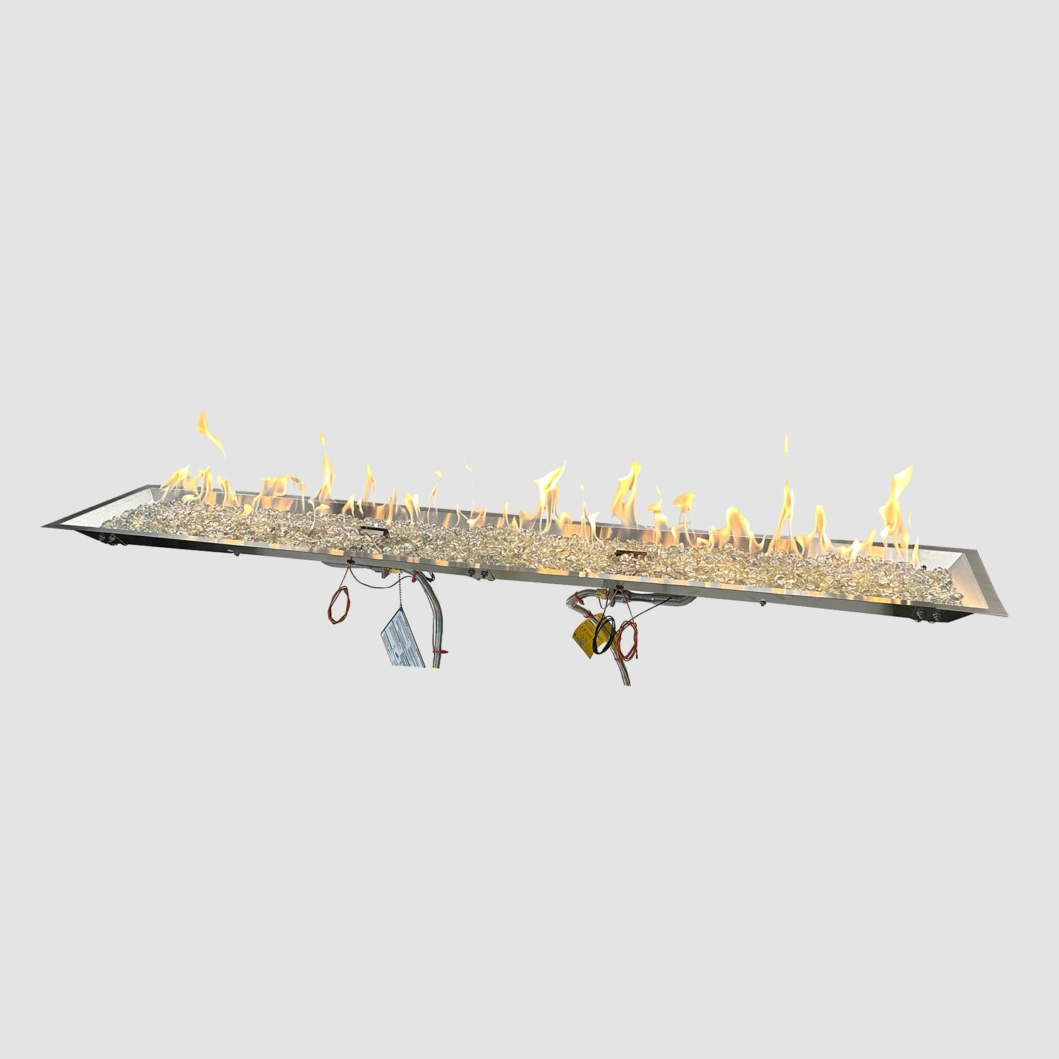 The Outdoor GreatRoom Company Crystal Fire 12" x 120" Linear Gas Burner