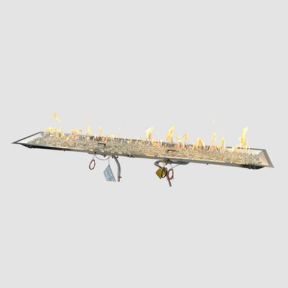 The Outdoor GreatRoom Company Crystal Fire 12" x 120" Linear Gas Burner
