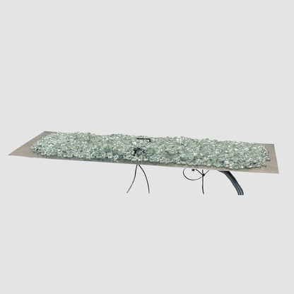 The Outdoor GreatRoom Company Crystal Fire Plus 13.5" x 24" Linear Direct Ignition LPG Gas Burner Plate