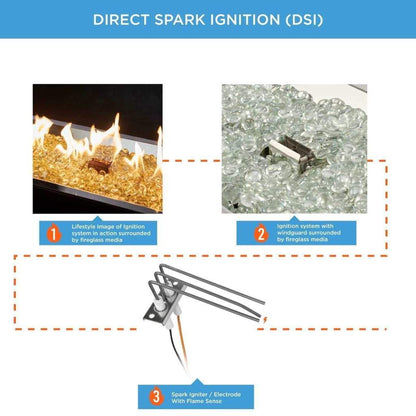 The Outdoor GreatRoom Company Linear Stainless Steel Gas Burner Plate