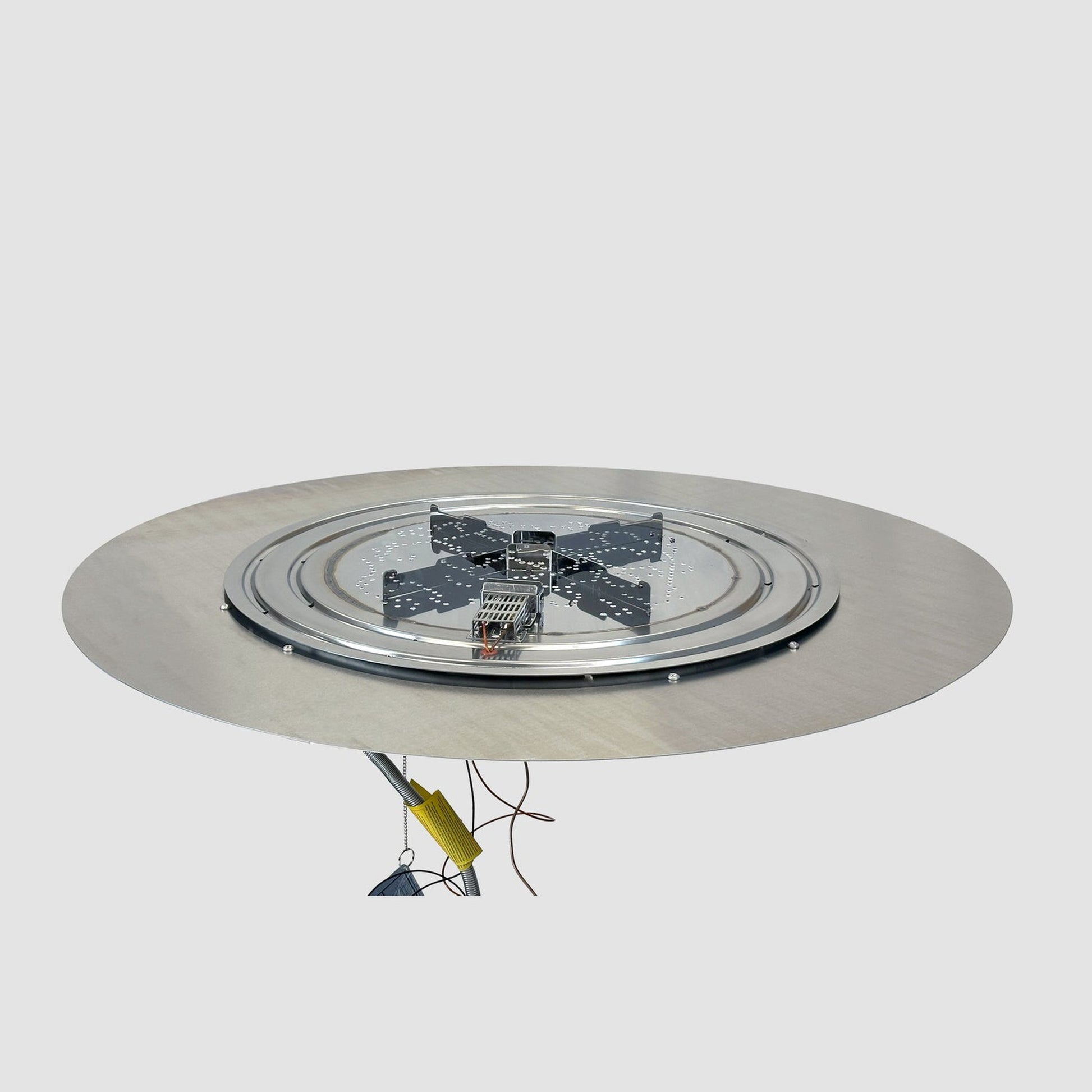The Outdoor GreatRoom Company Crystal Fire Plus 20" Round Direct Spark LPG Gas Burner Insert and Plate Kit