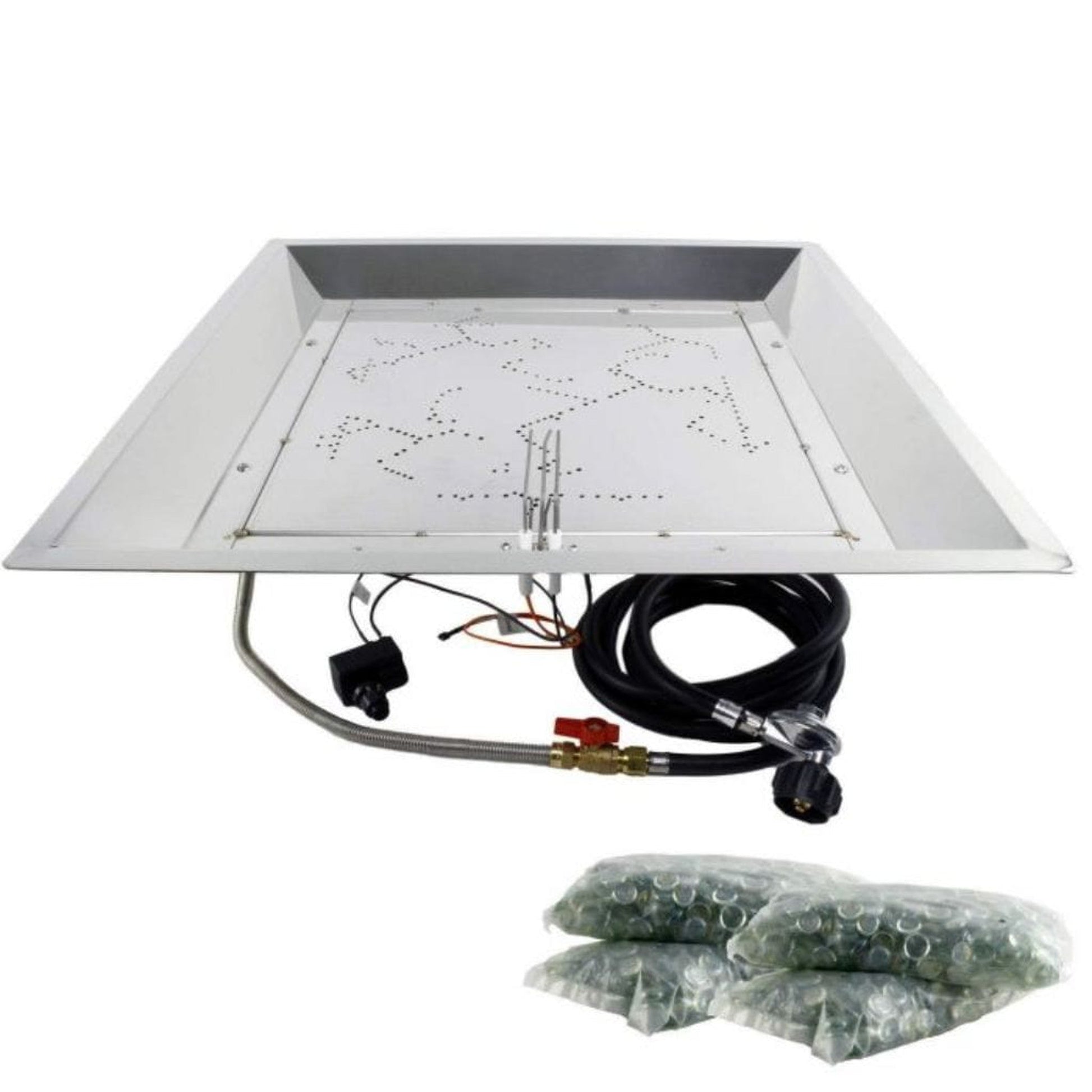 The Outdoor GreatRoom Company Crystal Fire Plus 24" x 24" Square Burner