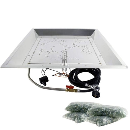 The Outdoor GreatRoom Company Crystal Fire Plus 24" x 24" Square Burner