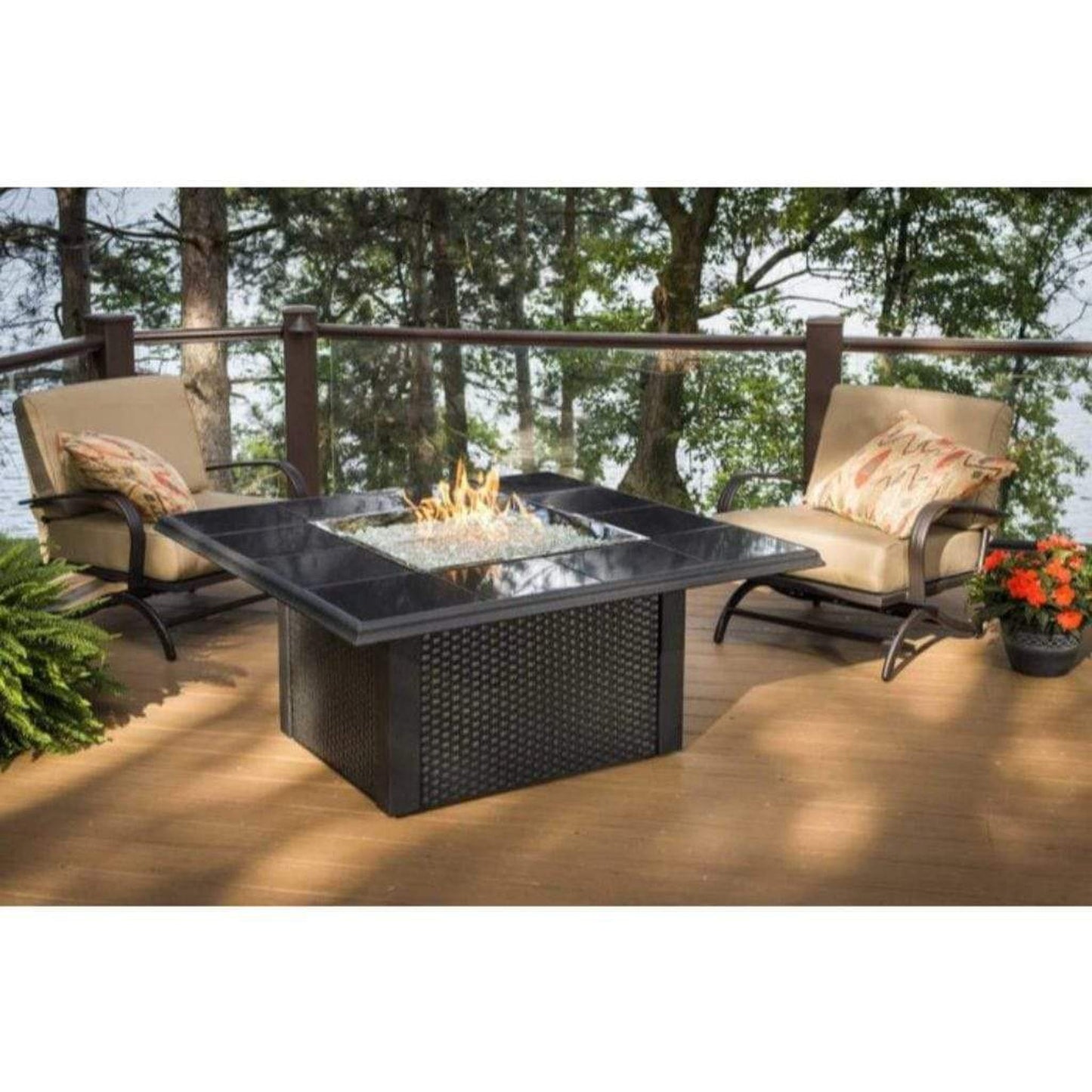 The Outdoor GreatRoom Company Crystal Fire Plus 24" x 24" Square Burner