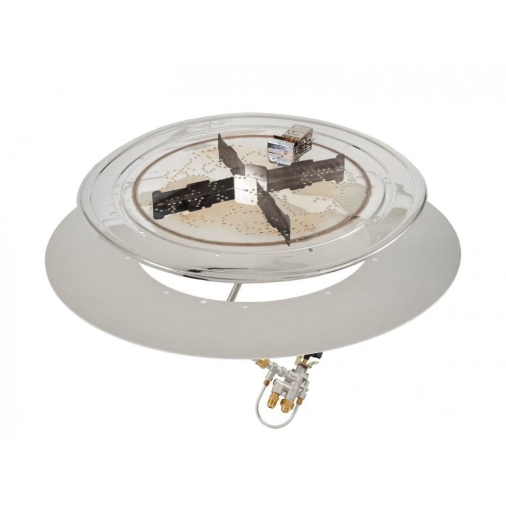 The Outdoor GreatRoom Company Crystal Fire Plus 36" Do-It-Yourself Round Gas Burner Kit - Block/Paver Application