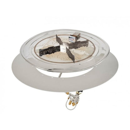 The Outdoor GreatRoom Company Crystal Fire Plus 36" Do-It-Yourself Round Gas Burner Kit - Block/Paver Application