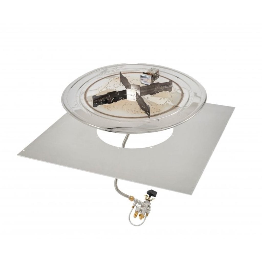 The Outdoor GreatRoom Company Crystal Fire Plus 36" Do-It-Yourself Square Gas Burner Kit - Block/Paver Application