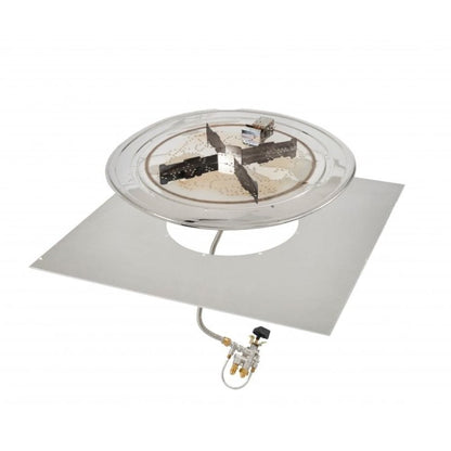 The Outdoor GreatRoom Company Crystal Fire Plus 36" Do-It-Yourself Square Gas Burner Kit - Block/Paver Application
