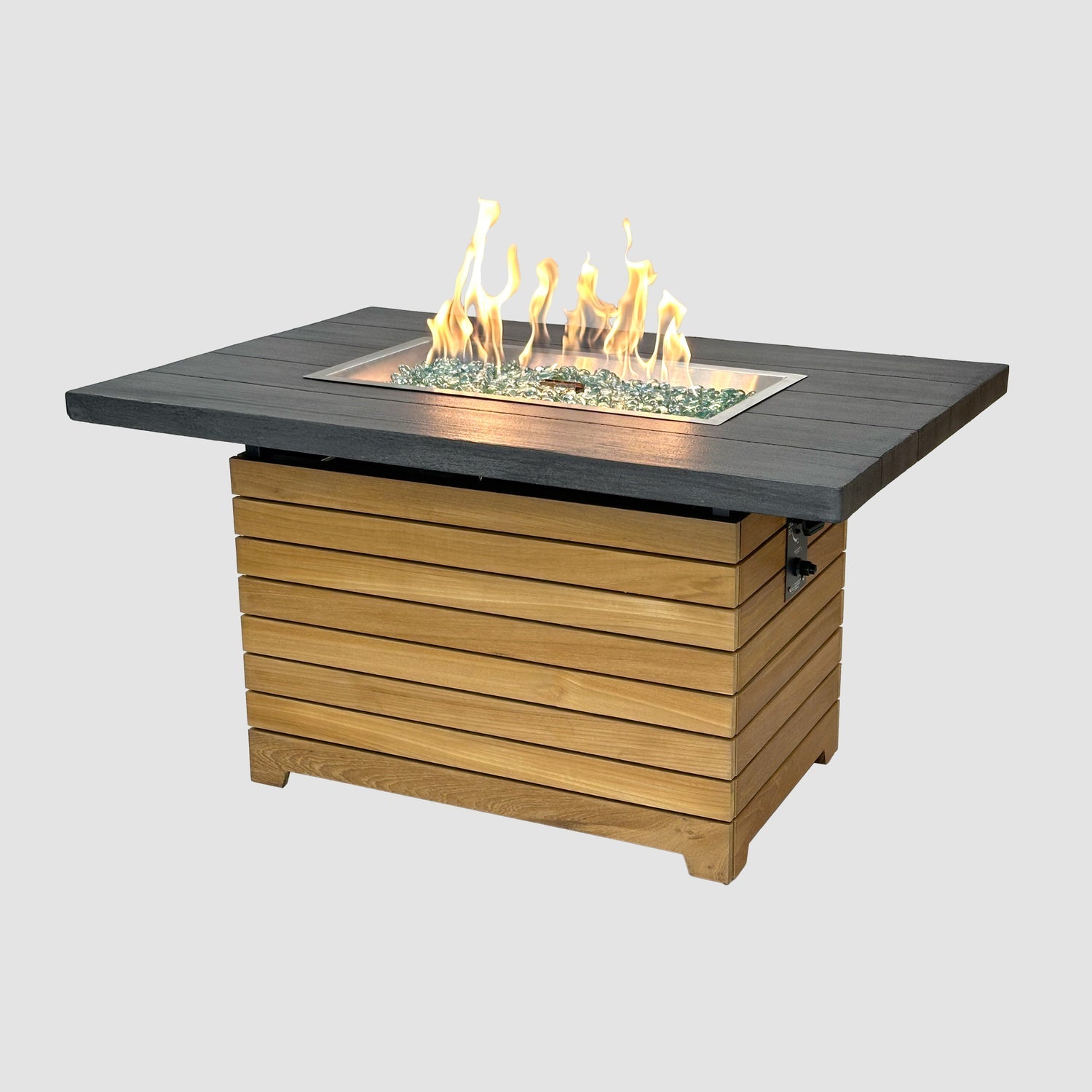 The Outdoor GreatRoom Company Darien Everblend 30" Rectangular Gas Fire Pit Table