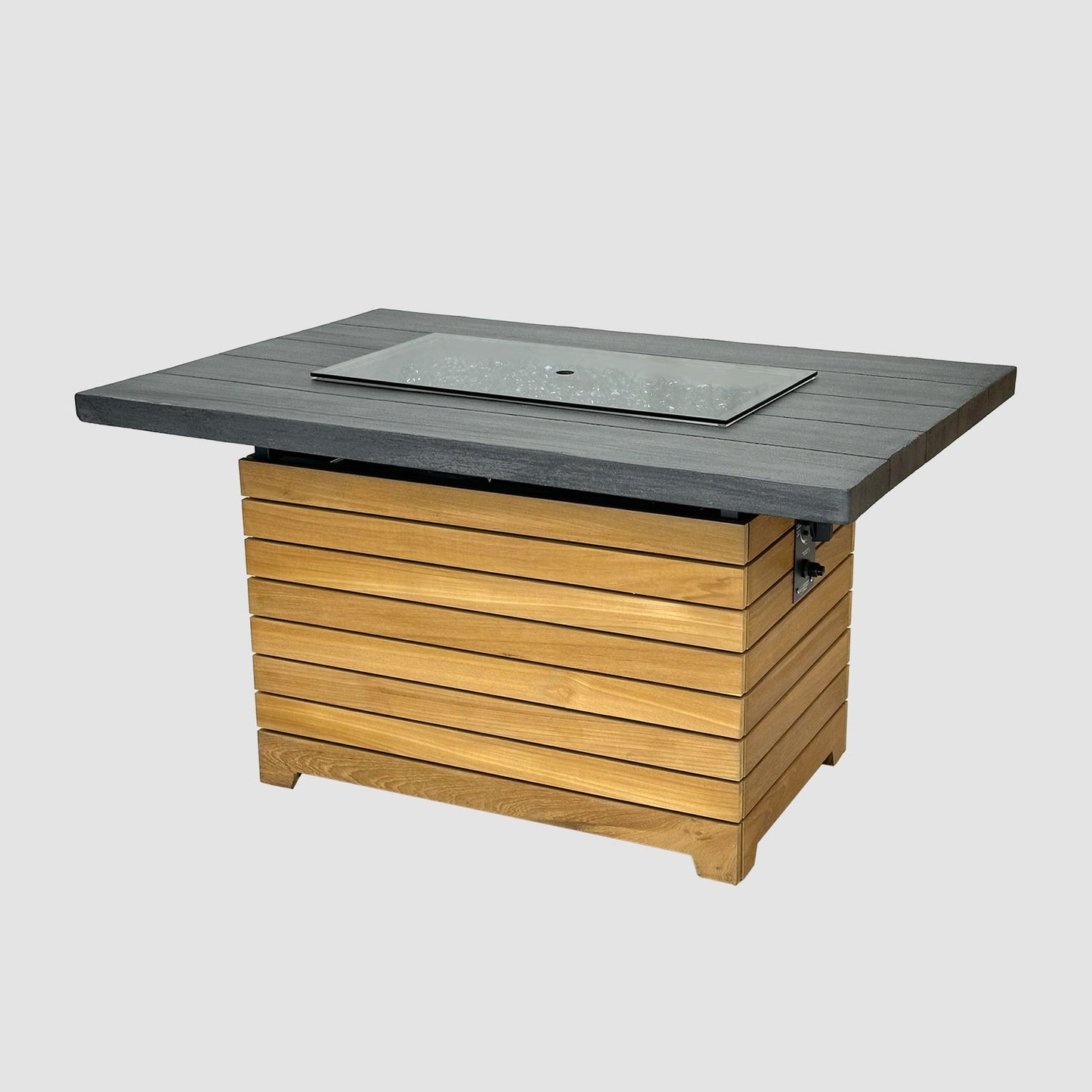 The Outdoor GreatRoom Company Darien Everblend 30" Rectangular Gas Fire Pit Table