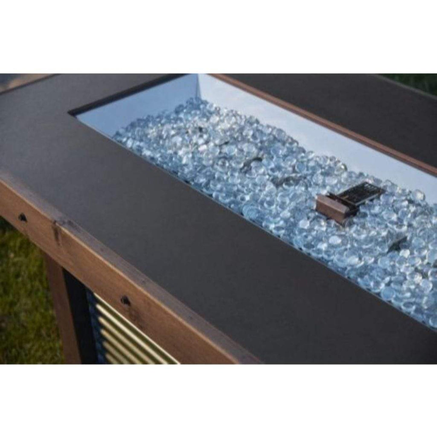 The Outdoor GreatRoom Company 57" Denali Brew Linear Gas Fire Pit Table