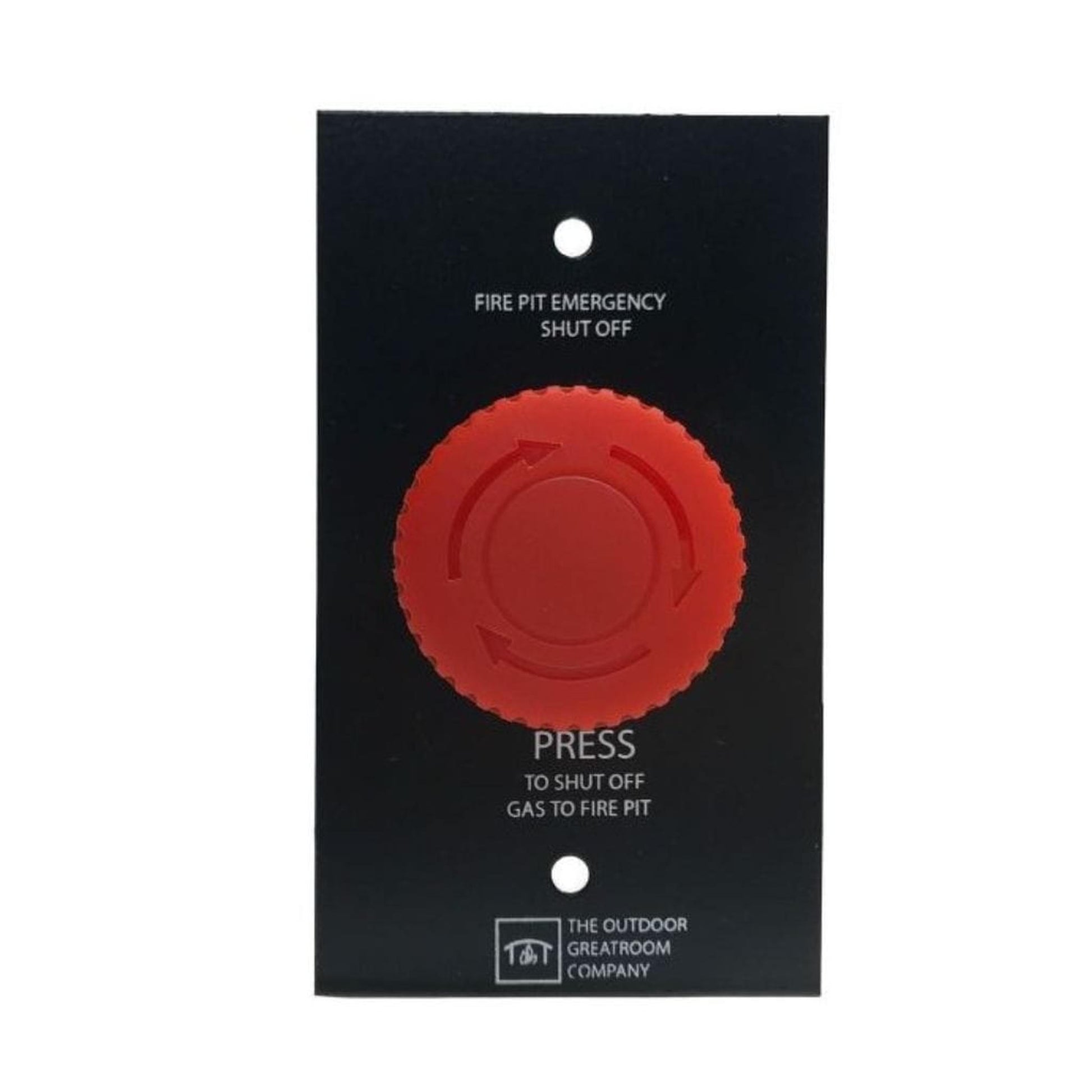 The Outdoor GreatRoom Company Emergency Stop Button Control Panel for Crystal Fire Plus Burner