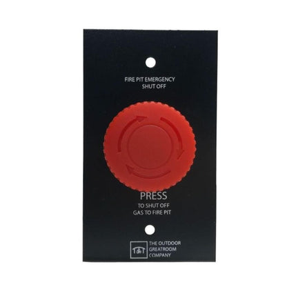 The Outdoor GreatRoom Company Emergency Stop Button Control Panel for Crystal Fire Plus Burner