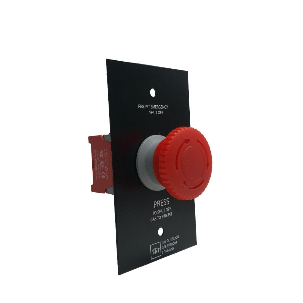 The Outdoor GreatRoom Company Emergency Stop Button Control Panel for Crystal Fire® Plus Burner