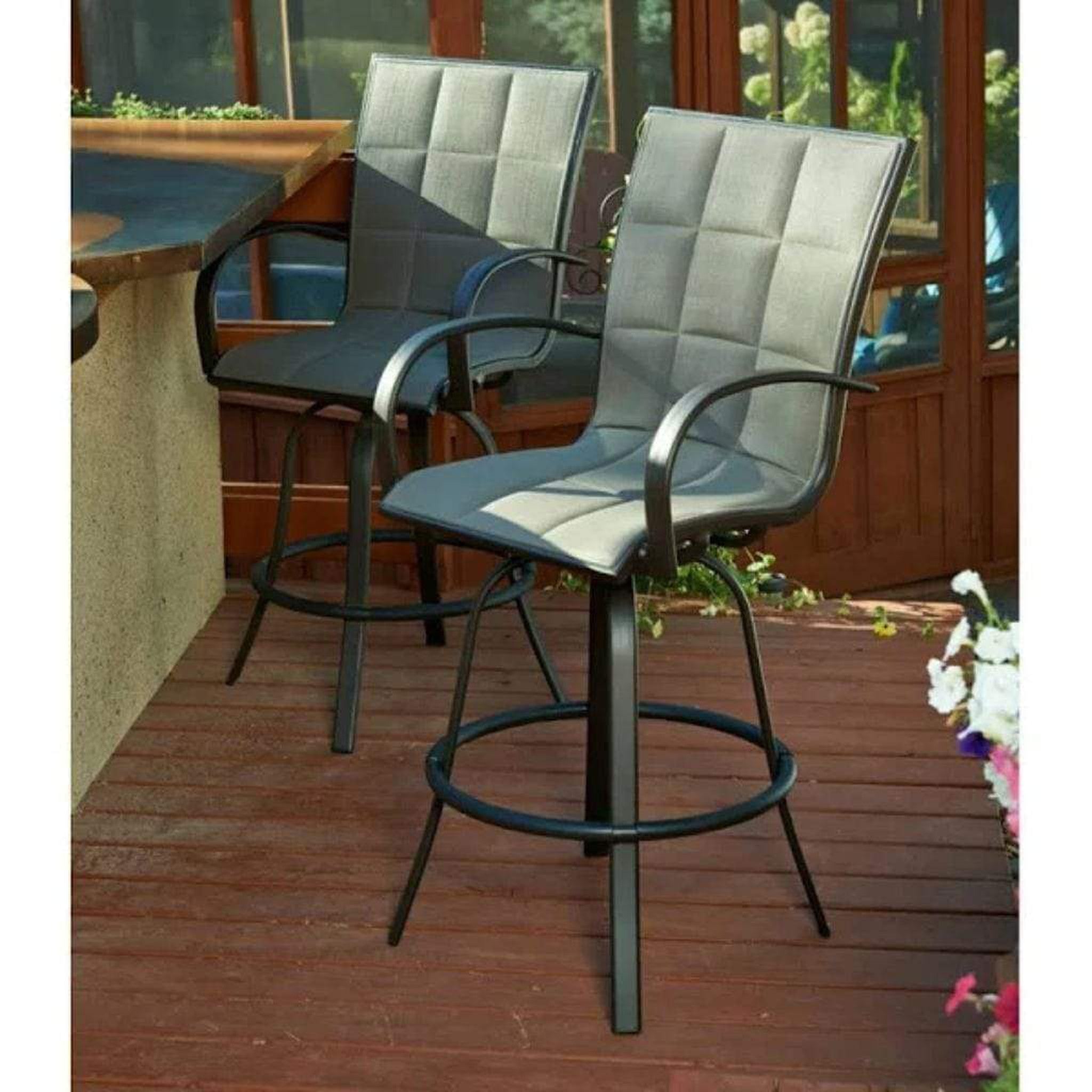 Iron bar stools discount outdoor