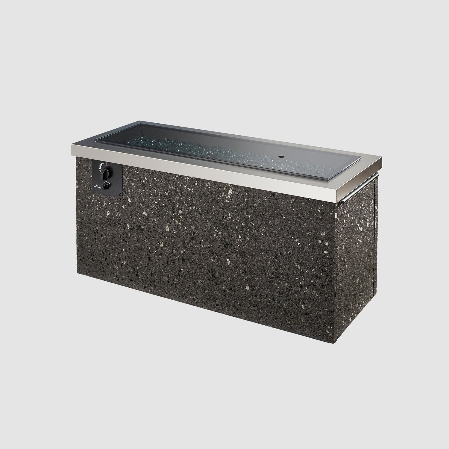 The Outdoor GreatRoom Company Key Largo 48" Stainless Steel Linear Gas Fire Pit Table