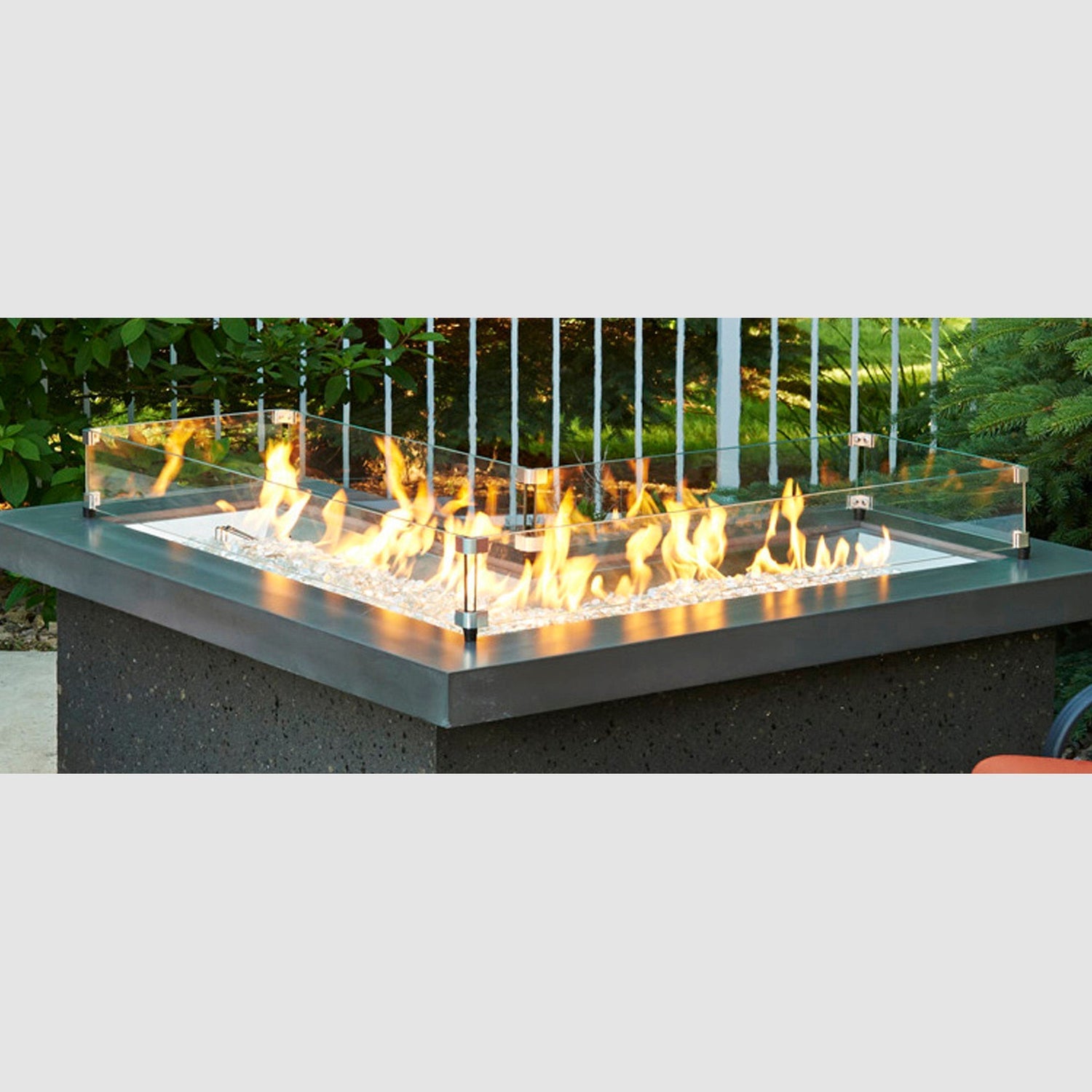 The Outdoor Greatroom Company Linear Glass Wind Guard - Thumbnail 5