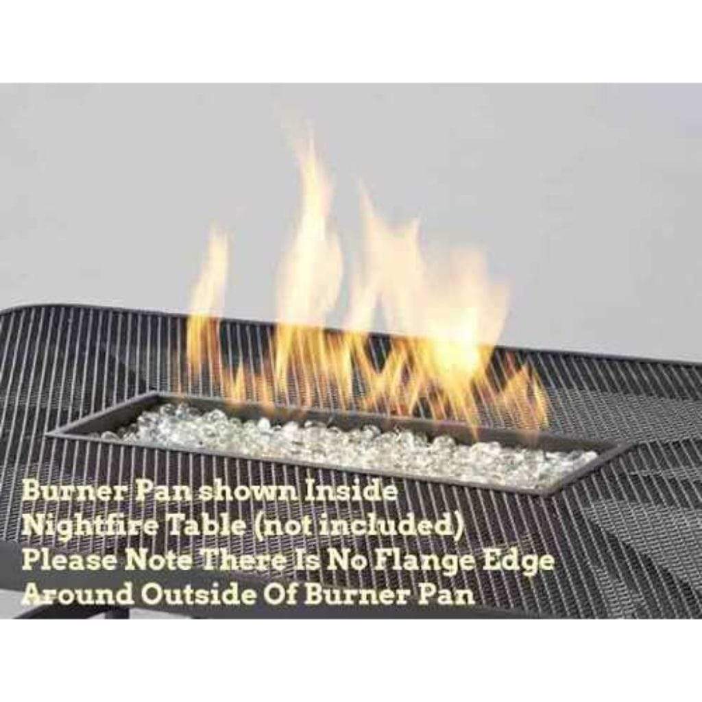The Outdoor GreatRoom Company Linear Stainless Steel Crystal Fire Plus Gas Burner Insert